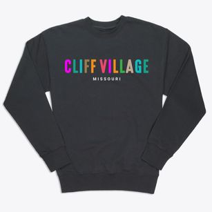 Cliff Village Missouri Color Pop Premium Crewneck Sweatshirt