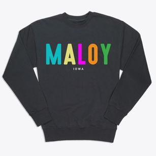Maloy Iowa Color Pop Premium Crewneck Sweatshirt