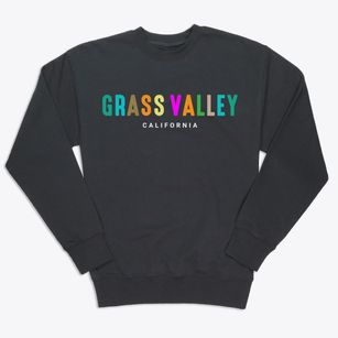 Grass Valley California Color Pop Premium Crewneck Sweatshirt