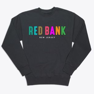 Red Bank New Jersey Color Pop Premium Crewneck Sweatshirt