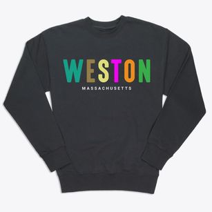 Weston Massachusetts Color Pop Premium Crewneck Sweatshirt