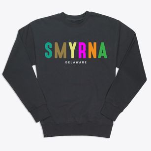 Smyrna Delaware Color Pop Premium Crewneck Sweatshirt