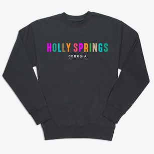 Holly Springs Georgia Color Pop Premium Crewneck Sweatshirt