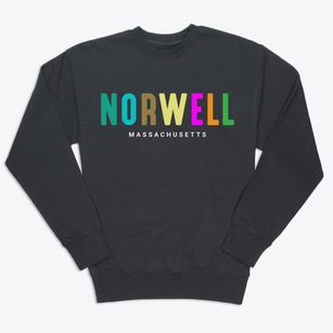 Norwell Massachusetts Color Pop Premium Crewneck Sweatshirt