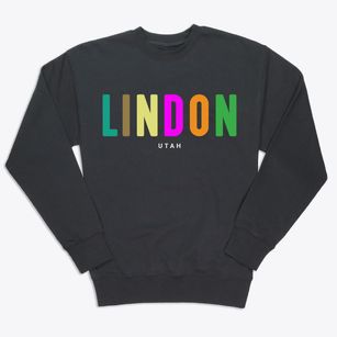 Lindon Utah Color Pop Premium Crewneck Sweatshirt
