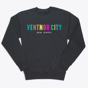 Ventnor City New Jersey Color Pop Premium Crewneck Sweatshirt