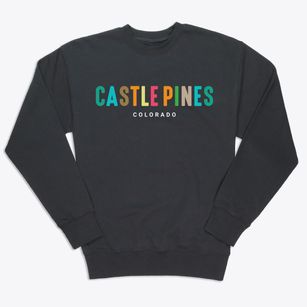 Castle Pines Colorado Color Pop Premium Crewneck Sweatshirt