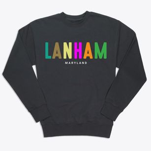 Lanham Maryland Color Pop Premium Crewneck Sweatshirt