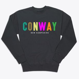 Conway New Hampshire Color Pop Premium Crewneck Sweatshirt