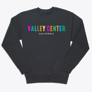 Valley Center California Color Pop Premium Crewneck Sweatshirt