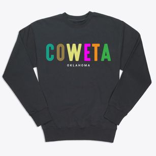 Coweta Oklahoma Color Pop Premium Crewneck Sweatshirt