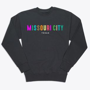 Missouri City Texas Color Pop Premium Crewneck Sweatshirt