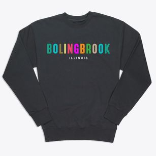 Bolingbrook Illinois Color Pop Premium Crewneck Sweatshirt