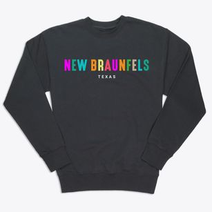 New Braunfels Texas Color Pop Premium Crewneck Sweatshirt