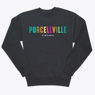 Purcellville Virginia Color Pop Premium Crewneck Sweatshirt