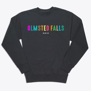 Olmsted Falls Ohio Color Pop Premium Crewneck Sweatshirt