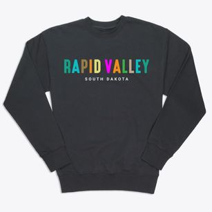 Rapid Valley South Dakota Color Pop Premium Crewneck Sweatshirt