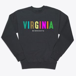 Virginia Minnesota Color Pop Premium Crewneck Sweatshirt