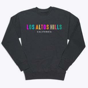 Los Altos Hills California Color Pop Premium Crewneck Sweatshirt