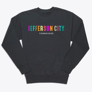 Jefferson City Tennessee Color Pop Premium Crewneck Sweatshirt