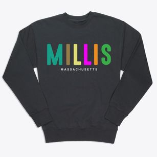 Millis Massachusetts Color Pop Premium Crewneck Sweatshirt