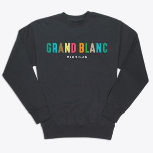Grand Blanc Michigan Color Pop Premium Crewneck Sweatshirt