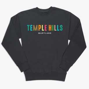 Temple Hills Maryland Color Pop Premium Crewneck Sweatshirt
