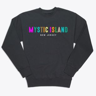 Mystic Island New Jersey Color Pop Premium Crewneck Sweatshirt