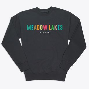 Meadow Lakes Alaska Color Pop Premium Crewneck Sweatshirt