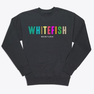 Whitefish Montana Color Pop Premium Crewneck Sweatshirt