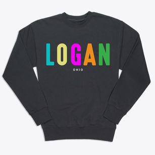 Logan Ohio Color Pop Premium Crewneck Sweatshirt