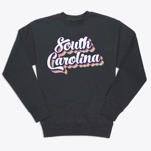  South Carolina Retro Candy Vibes Premium Crewneck Sweatshirt