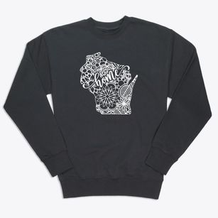  Wisconsin Mandala Premium Crewneck Sweatshirt