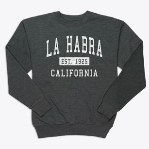 La Habra California Classic Established Premium Crewneck Sweatshirt