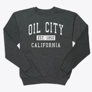 Oil City California Classic Established Premium Crewneck Sweatshirt