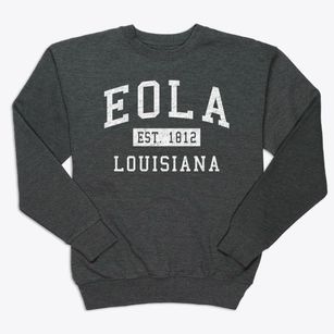 Eola Louisiana Classic Established Premium Crewneck Sweatshirt