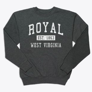 Royal West Virginia Classic Established Premium Crewneck Sweatshirt