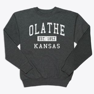 Olathe Kansas Classic Established Premium Crewneck Sweatshirt