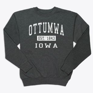 Ottumwa Iowa Classic Established Premium Crewneck Sweatshirt