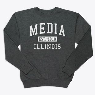 Media Illinois Classic Established Premium Crewneck Sweatshirt