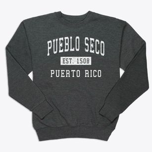 Pueblo Seco Puerto Rico Classic Established Premium Crewneck Sweatshirt