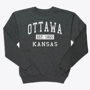 Ottawa Kansas Classic Established Premium Crewneck Sweatshirt