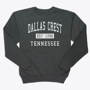 Dallas Crest Tennessee Classic Established Premium Crewneck Sweatshirt