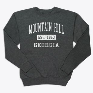 Mountain Hill Georgia Classic Established Premium Crewneck Sweatshirt