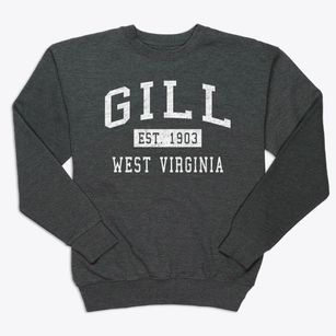 Gill West Virginia Classic Established Premium Crewneck Sweatshirt