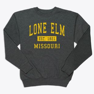 Lone Elm Missouri Classic Established Premium Crewneck Sweatshirt