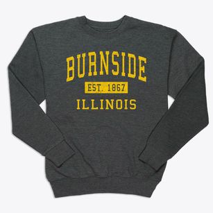 Burnside Illinois Classic Established Premium Crewneck Sweatshirt