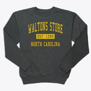 Waltons Store North Carolina Classic Established Premium Crewneck Sweatshirt