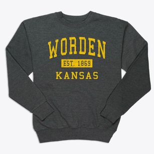 Worden Kansas Classic Established Premium Crewneck Sweatshirt