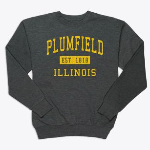 Plumfield Illinois Classic Established Premium Crewneck Sweatshirt